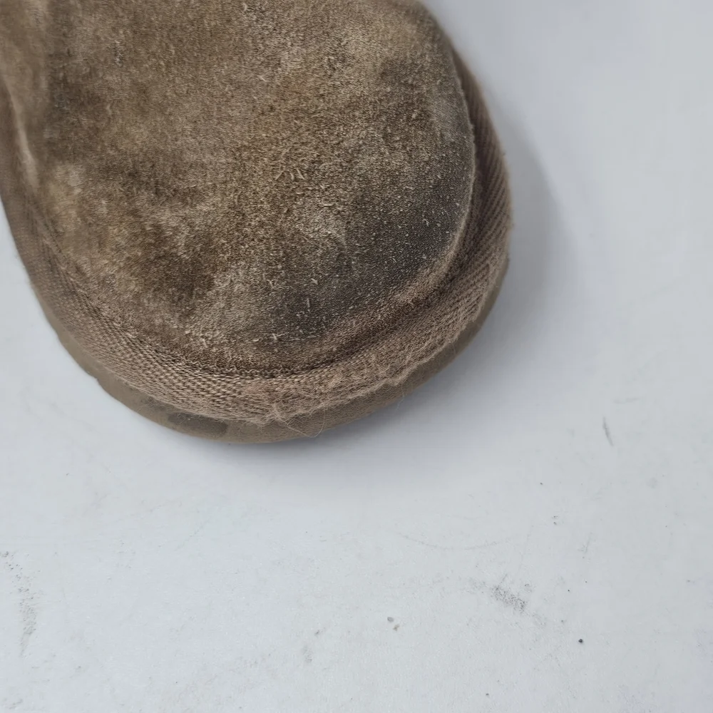 UGG Jona Chestnut Suede Sheepskin Lined Kids Winter Boots Toddler Size 12